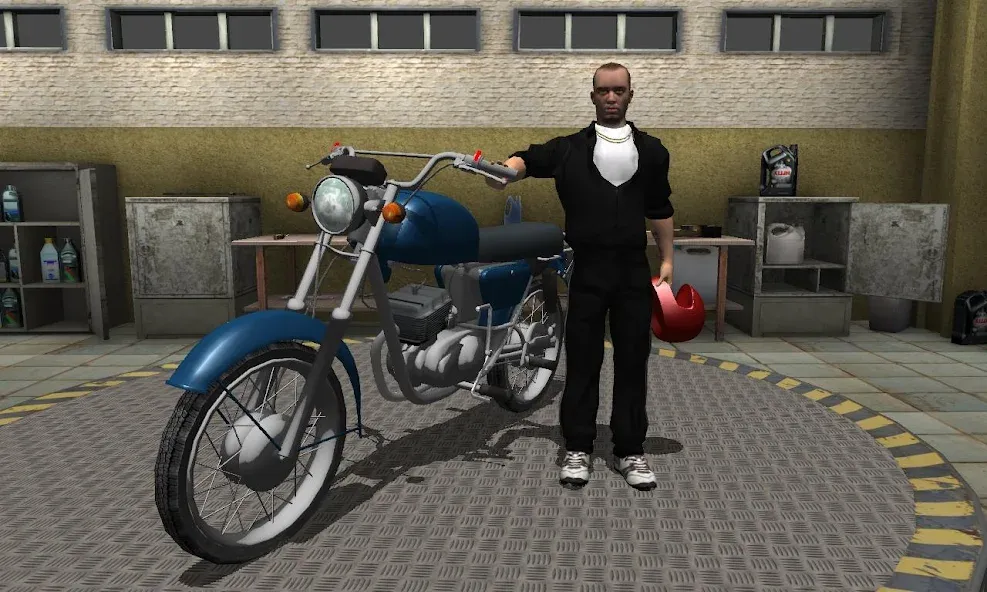 Russian Moto Traffic Rider 3D [МОД: Много денег, Монет и Все открыто] Screenshot 2