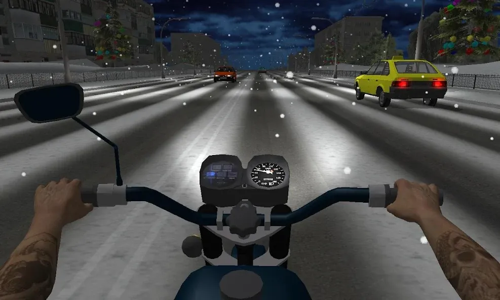 Russian Moto Traffic Rider 3D [МОД: Много денег, Монет и Все открыто] Screenshot 5