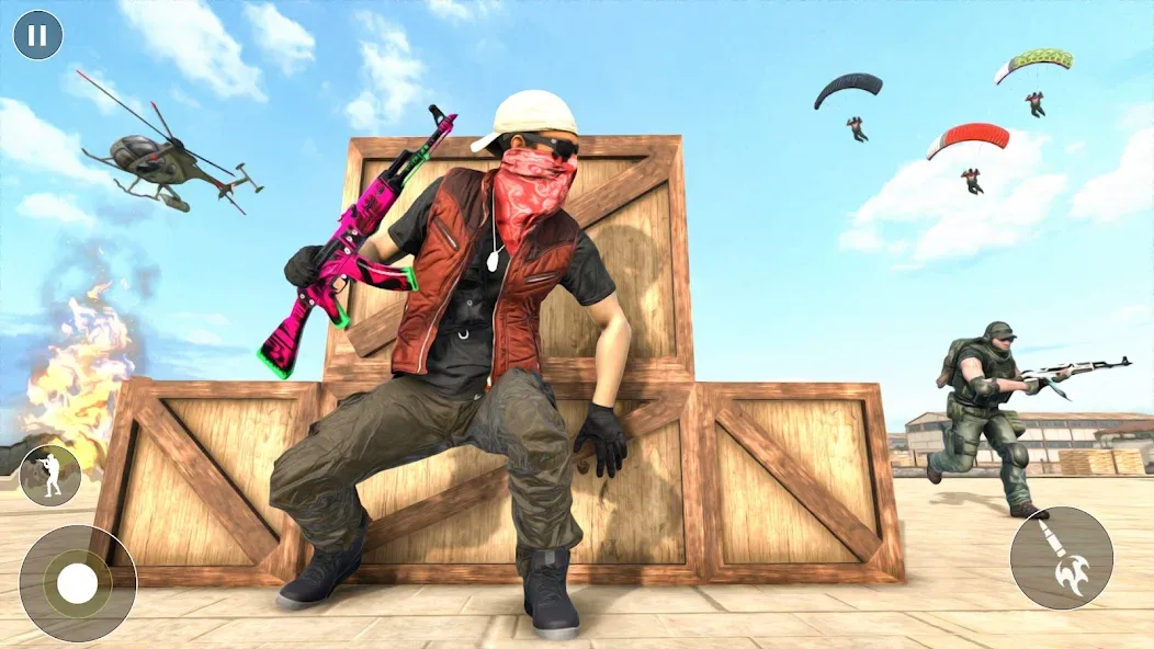 Battlegrounds Fire Squad War [МОД: Деньги, Монеты и Меню MOD] Screenshot 1
