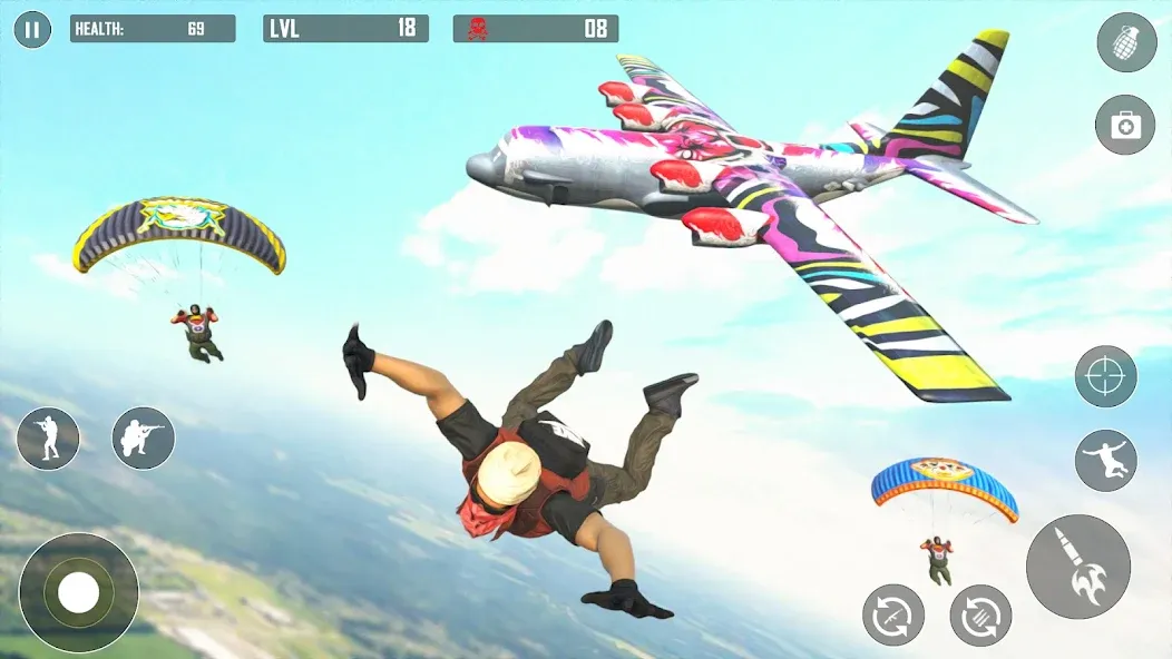 Battlegrounds Fire Squad War [МОД: Деньги, Монеты и Меню MOD] Screenshot 2