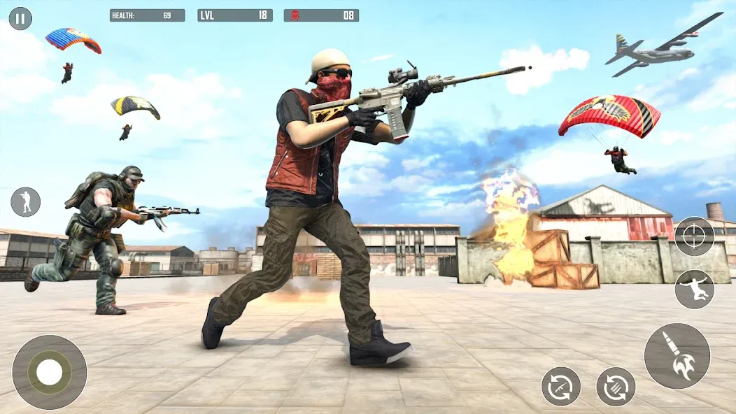 Battlegrounds Fire Squad War [МОД: Деньги, Монеты и Меню MOD] Screenshot 3