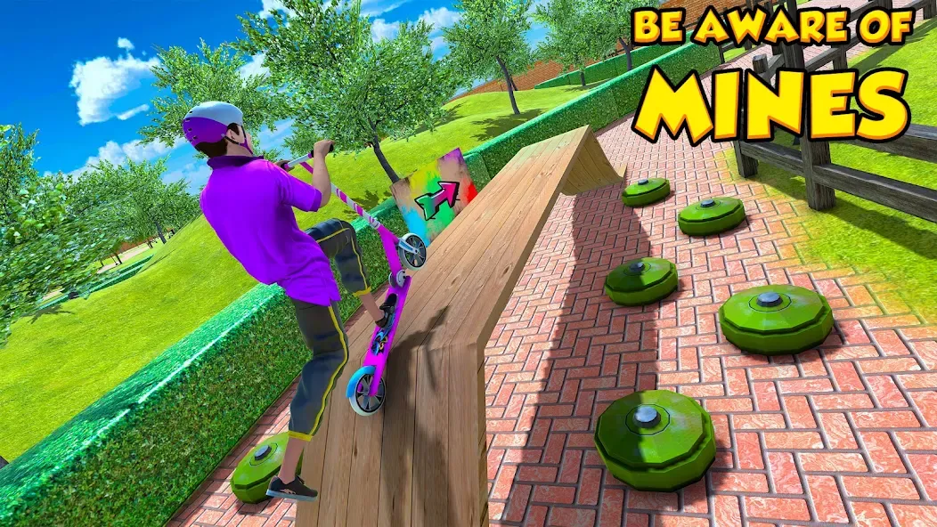 BMX Air Skate Scooter Tricks [МОД: Бесконечные деньги, Монеты и Мега MOD] Screenshot 1