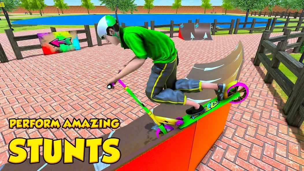 BMX Air Skate Scooter Tricks [МОД: Бесконечные деньги, Монеты и Мега MOD] Screenshot 3