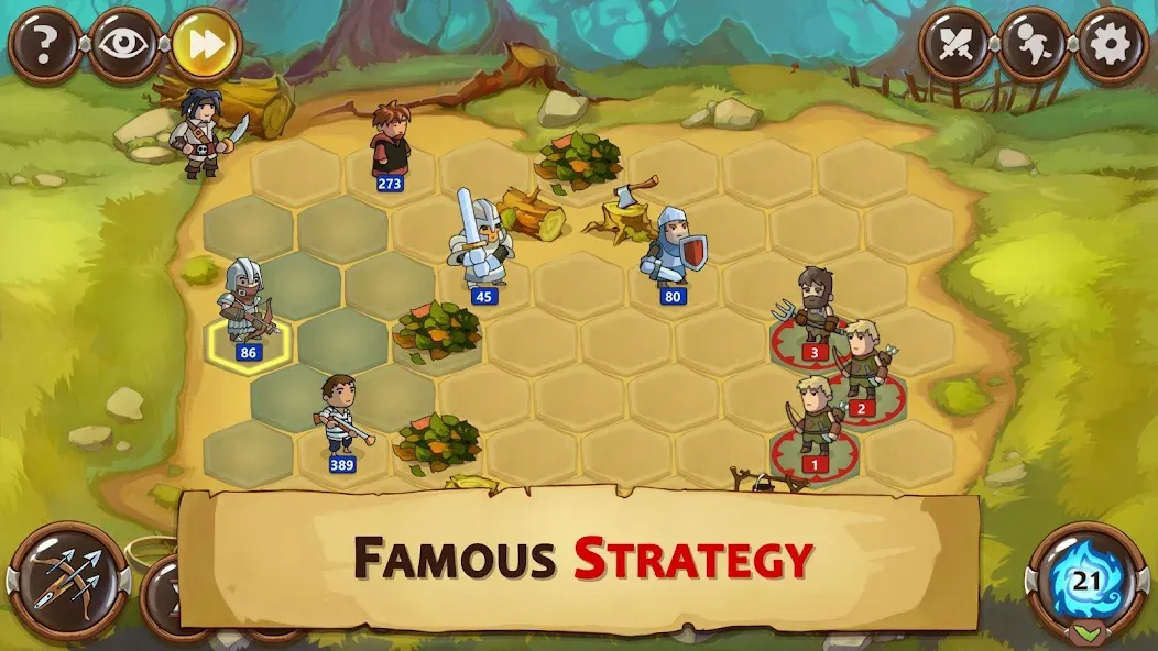 Braveland Heroes (Брейвленд Герои) [МОД: Бесконечные деньги, Монеты и Мега MOD] Screenshot 1