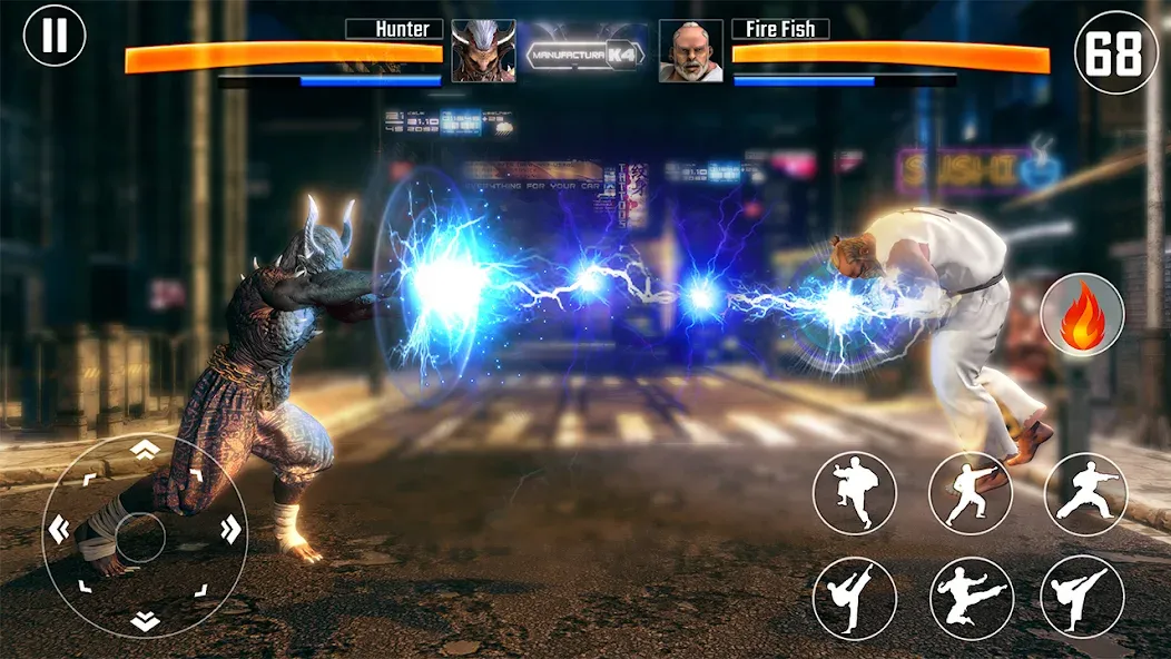 Kung Fu Fighting Karate Games (Кунгфу файтинг карате игры) [МОД: Деньги, Монеты и Меню MOD] Screenshot 2