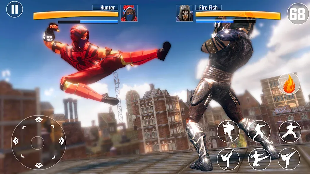 Kung Fu Fighting Karate Games (Кунгфу файтинг карате игры) [МОД: Деньги, Монеты и Меню MOD] Screenshot 4