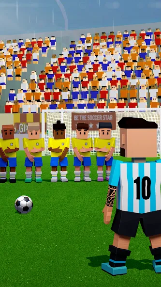 Mini Soccer Star: Football Cup (Мини Соккер Стар) [МОД: Много монет, Открытые уровни и Мега MOD] Screenshot 1
