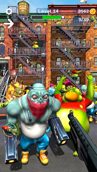 Tower Gunner: Zombie Shooter (Тауэр Ганнер) [МОД: Бесконечные деньги, Монеты и Мега MOD] Screenshot 1