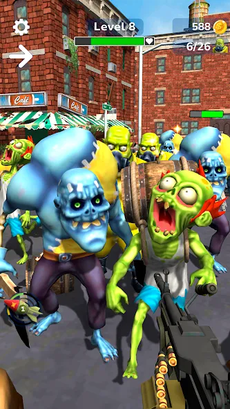 Tower Gunner: Zombie Shooter (Тауэр Ганнер) [МОД: Бесконечные деньги, Монеты и Мега MOD] Screenshot 3