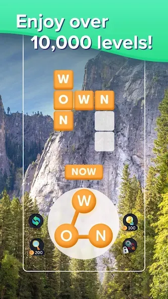 Puzzlescapes Word Search Games (Паззлскейпс Ворд Срч Геймс) [МОД: Бесконечные деньги, Монеты и Мега MOD] Screenshot 1