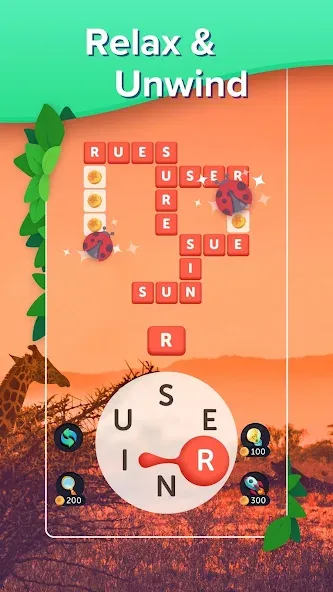 Puzzlescapes Word Search Games (Паззлскейпс Ворд Срч Геймс) [МОД: Бесконечные деньги, Монеты и Мега MOD] Screenshot 2