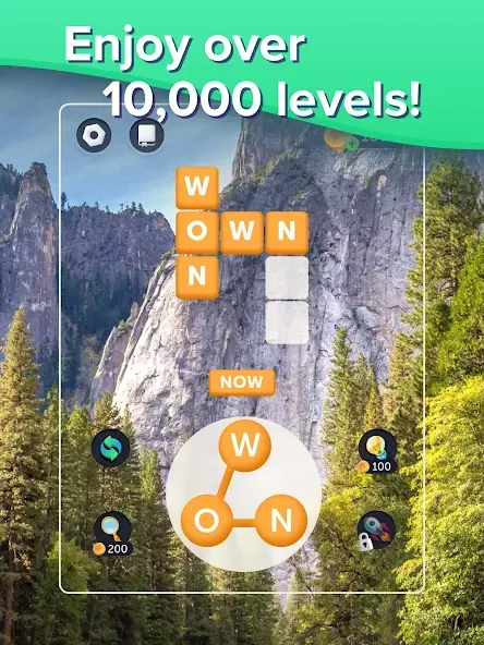 Puzzlescapes Word Search Games (Паззлскейпс Ворд Срч Геймс) [МОД: Бесконечные деньги, Монеты и Мега MOD] Screenshot 5