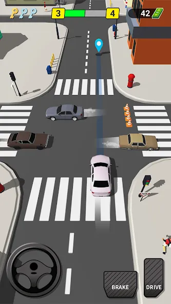 Pick Me Up 3D: Taxi Game (Пик Ми Ап 3Д) [МОД: Бесконечные деньги, Монеты и Мега MOD] Screenshot 1