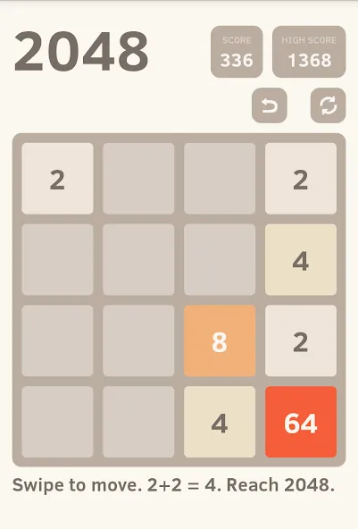 2048 (Две тысячи сорок восемь) [МОД: Деньги, Монеты и Меню MOD] Screenshot 2