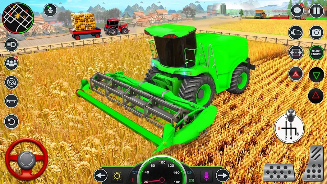 Real Tractor Driving Games (Риал Трактор Драйвинг Геймс) [МОД: Меню, Бесконечные монеты и Открытые уровни] Screenshot 3