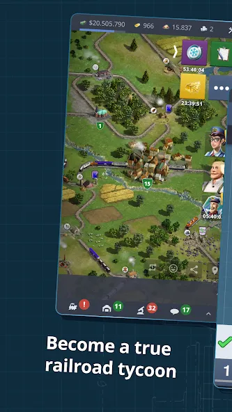 Rail Nation - Railroad Tycoon (Рэйл Нэйшн) [МОД: Бесконечные деньги, Монеты и Мега MOD] Screenshot 1