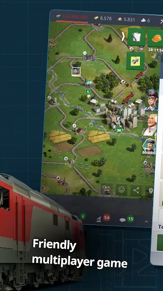 Rail Nation - Railroad Tycoon (Рэйл Нэйшн) [МОД: Бесконечные деньги, Монеты и Мега MOD] Screenshot 3