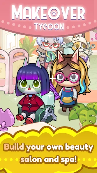 Idle Cat Makeover: Hair Salon [МОД: Деньги, Монеты и Меню MOD] Screenshot 4