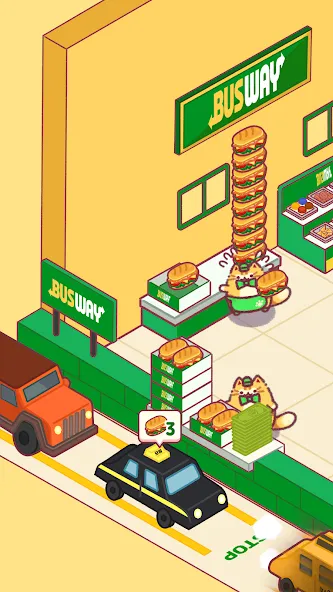 Cat Snack Bar: Cute Food Games (Кэт Снэк Бар) [МОД: Все открыто, Дополнительные деньги и Меню MOD] Screenshot 1