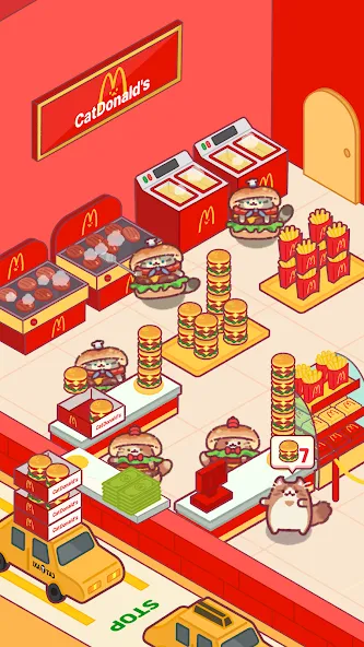 Cat Snack Bar: Cute Food Games (Кэт Снэк Бар) [МОД: Все открыто, Дополнительные деньги и Меню MOD] Screenshot 4