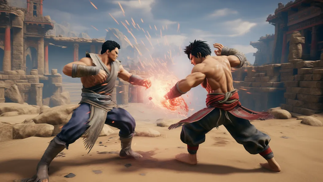 Kung Fu Karate Fight Game (Кунгфу карате бой оффлайн) [МОД: Много монет, Открытые уровни и Мега MOD] Screenshot 3