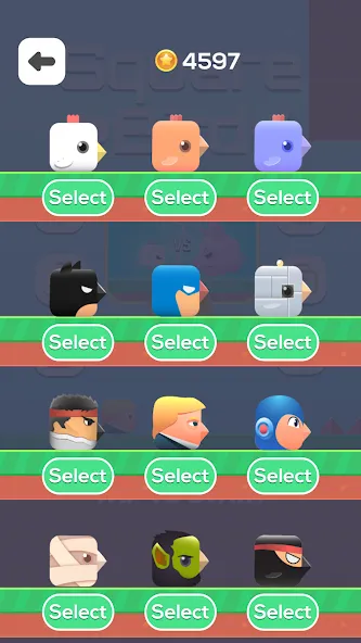 Square Bird - Flappy Chicken (Сквер Брд) [МОД: Меню, Бесконечные монеты и Открытые уровни] Screenshot 4