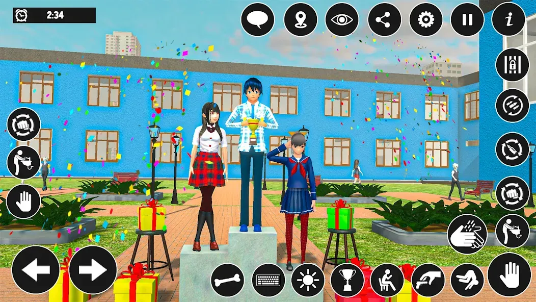 High School Boy Virtual Life [МОД: Много монет, Открытые уровни и Мега MOD] Screenshot 1