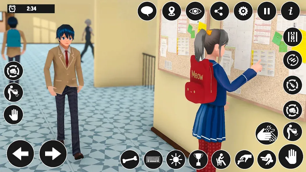 High School Boy Virtual Life [МОД: Много монет, Открытые уровни и Мега MOD] Screenshot 3