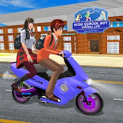 Скачать High School Boy Virtual Life [МОД: Много монет, Открытые уровни и Мега MOD] | Взлом High School Boy Virtual Life на Андроид