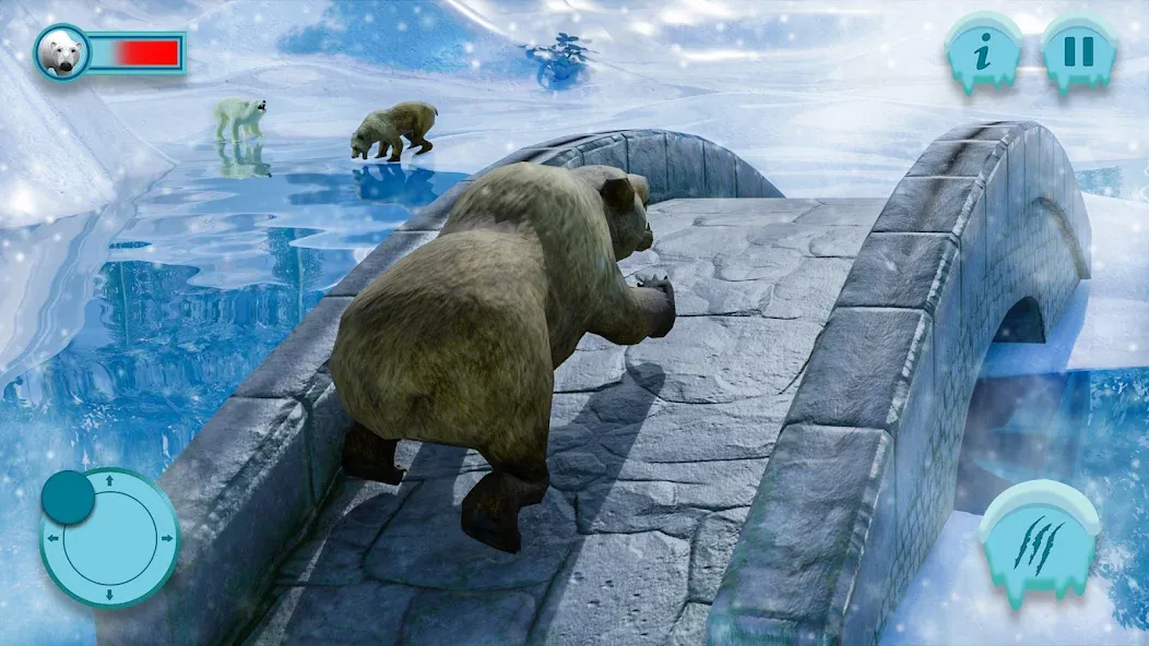 Polar Bear Family Survival [МОД: Бесконечные деньги, Монеты и Мега MOD] Screenshot 1