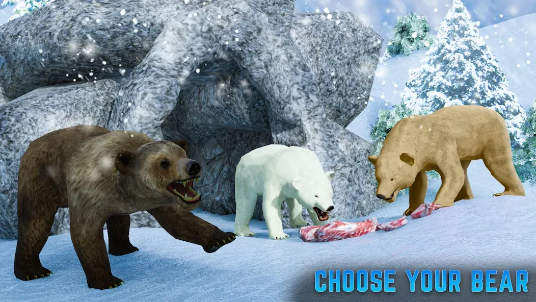 Polar Bear Family Survival [МОД: Бесконечные деньги, Монеты и Мега MOD] Screenshot 2