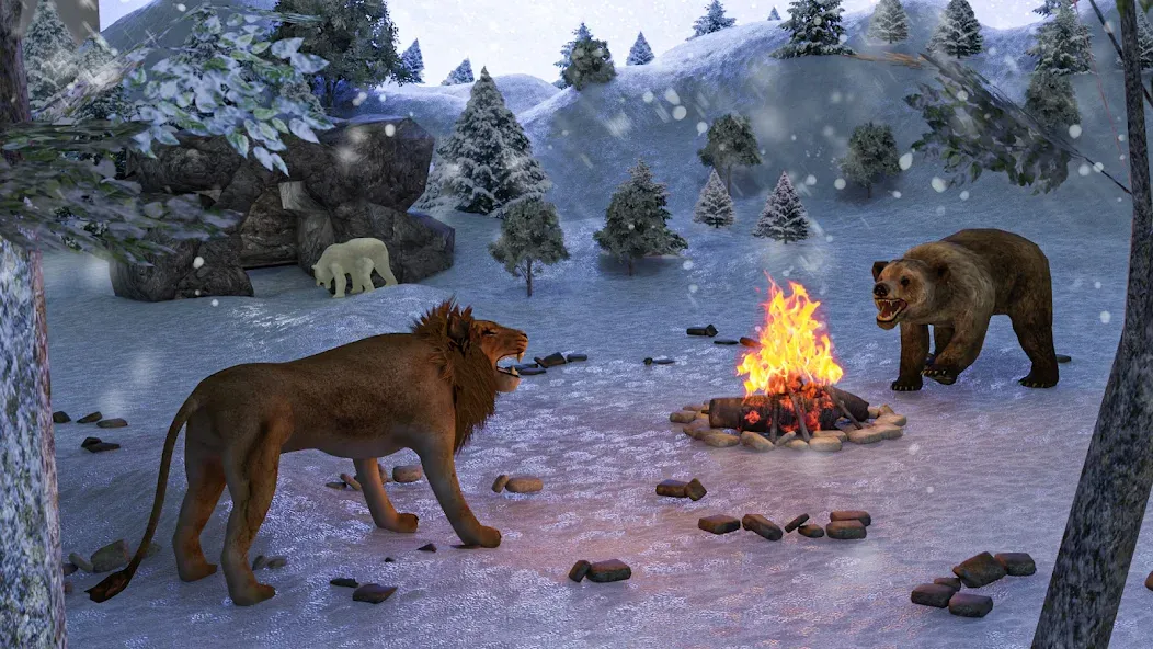 Polar Bear Family Survival [МОД: Бесконечные деньги, Монеты и Мега MOD] Screenshot 3