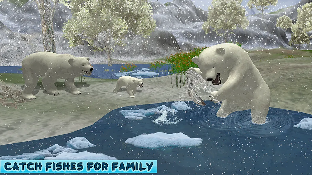 Polar Bear Family Survival [МОД: Бесконечные деньги, Монеты и Мега MOD] Screenshot 4