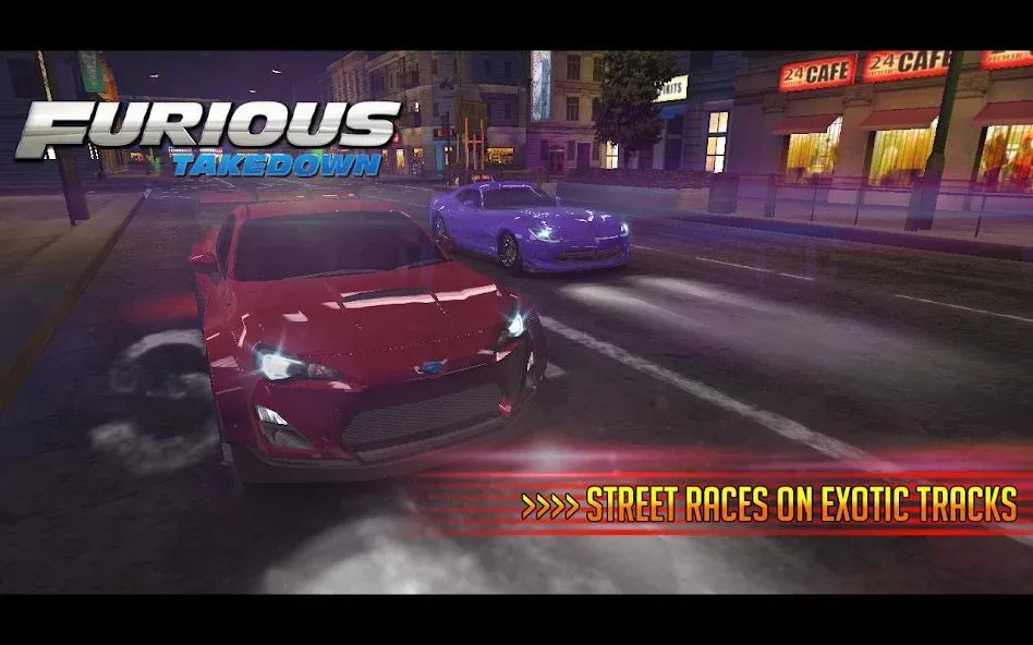 Furious: Takedown Racing (Фьюриъс) [МОД: Много денег, Монет и Все открыто] Screenshot 5