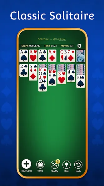 Solitaire: Classic Card Games [МОД: Бесконечные деньги, Монеты и Мега MOD] Screenshot 2
