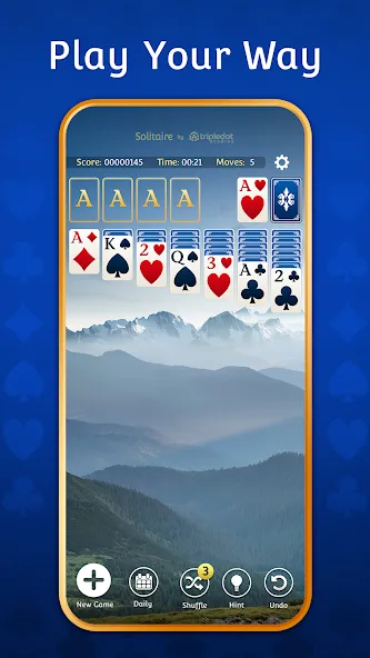 Solitaire: Classic Card Games [МОД: Бесконечные деньги, Монеты и Мега MOD] Screenshot 5