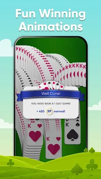 Spider Solitaire (Спайдер Солитер) [МОД: Много денег, Монет и Все открыто] Screenshot 4