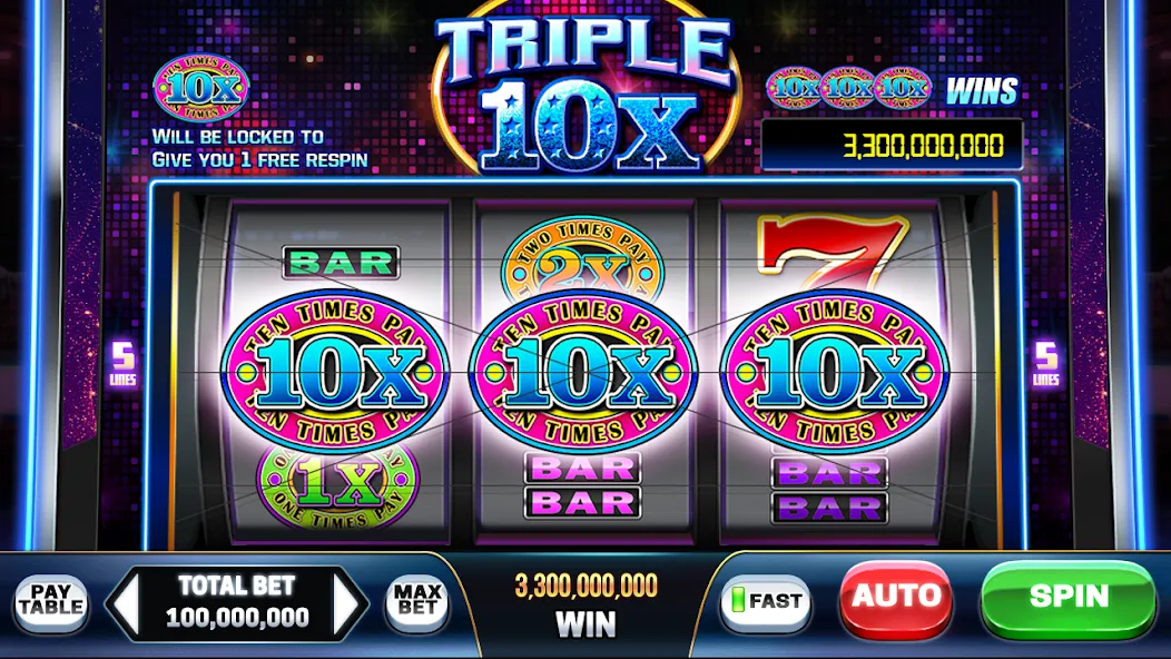 Play Las Vegas - Casino Slots (Плей Лас Вегас) [МОД: Меню, Бесконечные монеты и Открытые уровни] Screenshot 3