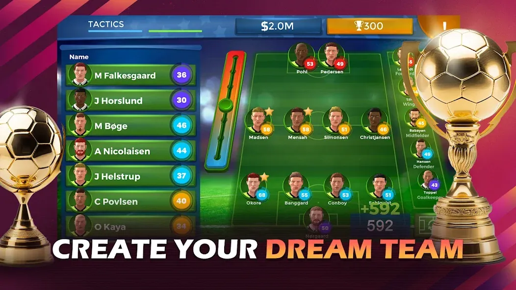 Pro 11 - Soccer Manager Game (Про 11) [МОД: Много монет, Открытые уровни и Мега MOD] Screenshot 1