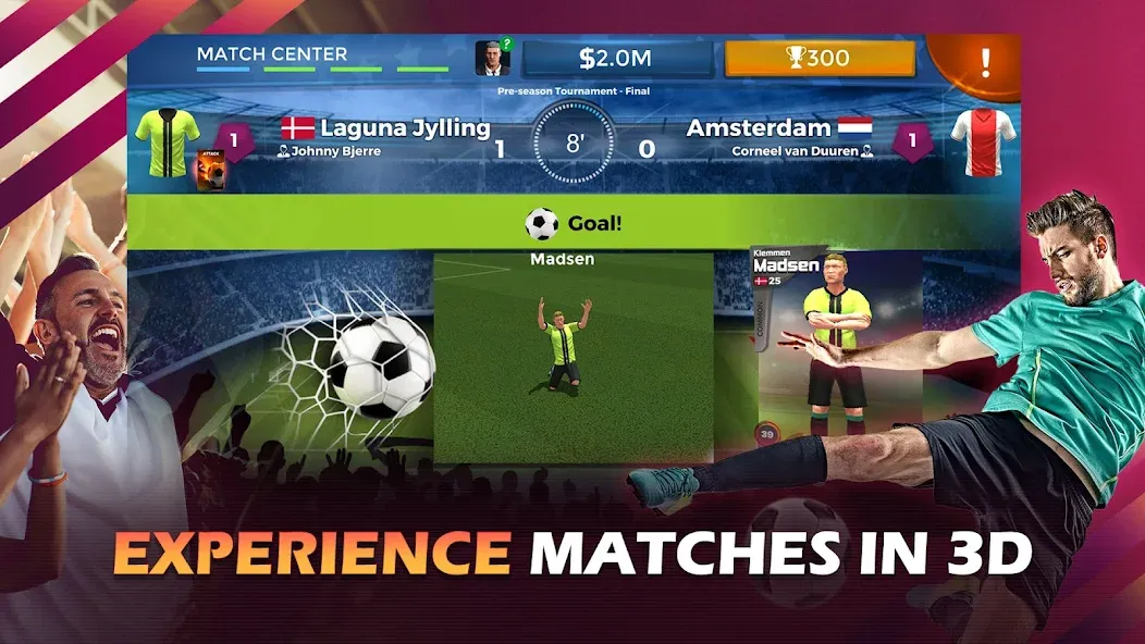 Pro 11 - Soccer Manager Game (Про 11) [МОД: Много монет, Открытые уровни и Мега MOD] Screenshot 2