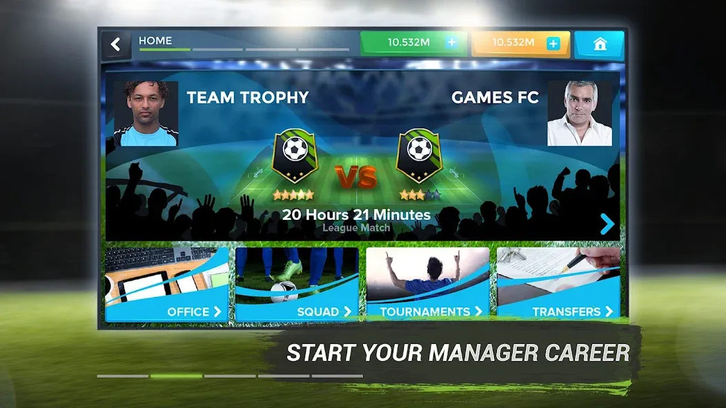FMU - Football Manager Game (Эфэмуэй) [МОД: Бесконечные деньги, Монеты и Мега MOD] Screenshot 2