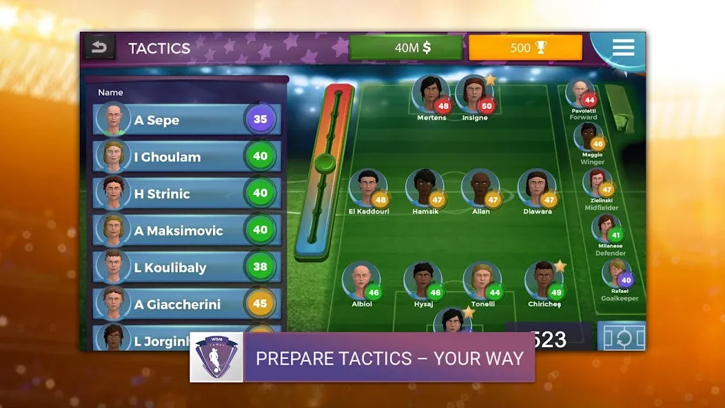 WSM - Women's Soccer Manager (ВСМ) [МОД: Бесконечные деньги, Монеты и Мега MOD] Screenshot 1