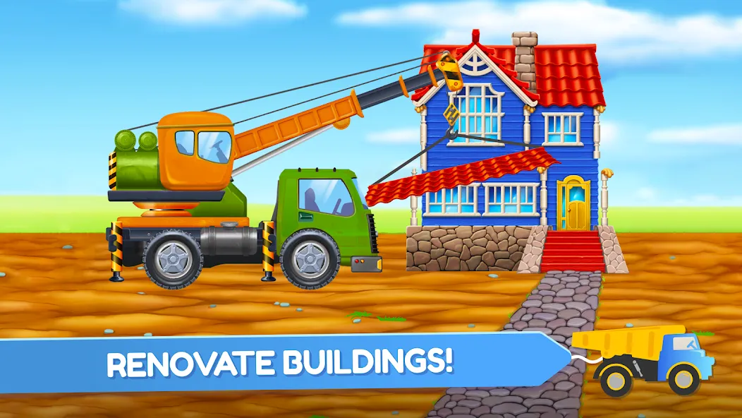 Build a House: Building Trucks [МОД: Меню, Бесконечные монеты и Открытые уровни] Screenshot 2