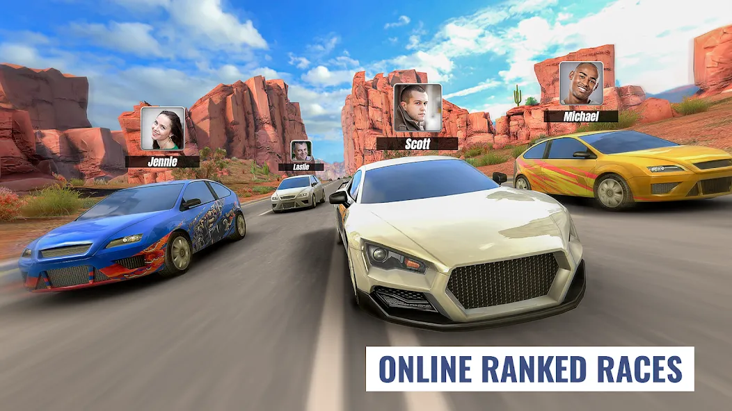 Racing Clash (Рейсинг Клэш) [МОД: Бесконечные деньги, Монеты и Мега MOD] Screenshot 5