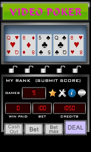 Video Poker (Видео Покер) [МОД: Бесконечные деньги, Монеты и Мега MOD] Screenshot 3