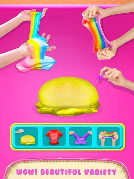 Make Fluffy Slime Maker Game [MOD: Мод Меню/Взлом] - Скриншот 4