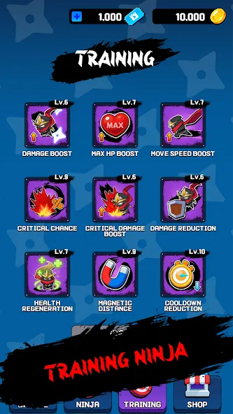 NINJA SURVIVOR.io [МОД: Деньги, Монеты и Меню MOD] Screenshot 5