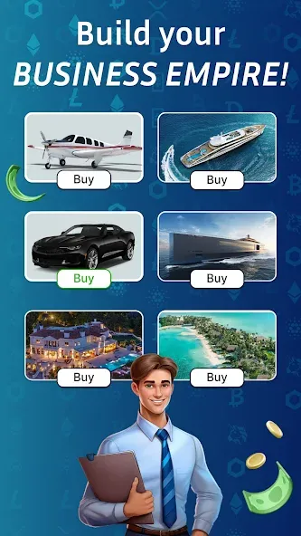 Business Empire: RichMan (Бизнес Империя) [МОД: Много монет, Открытые уровни и Мега MOD] Screenshot 1