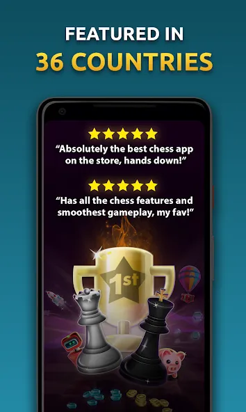 Chess Stars Multiplayer Online (Чесс Старс) [МОД: Много денег, Монет и Все открыто] Screenshot 1