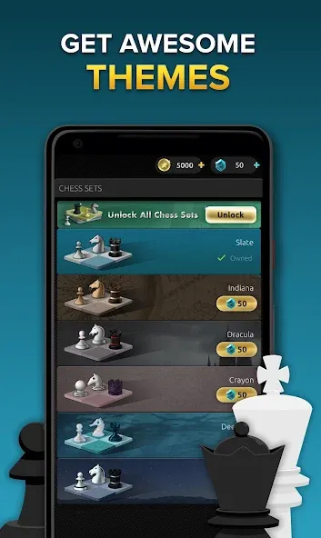 Chess Stars Multiplayer Online (Чесс Старс) [МОД: Много денег, Монет и Все открыто] Screenshot 4